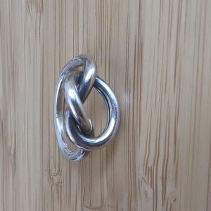 Silver knot ring